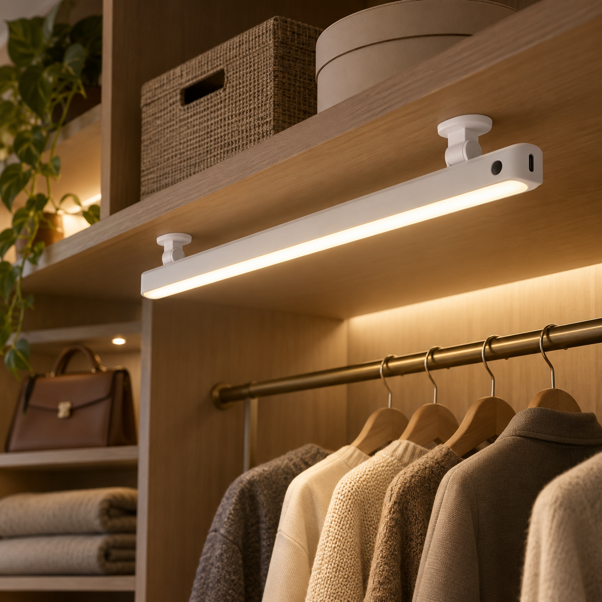 RailGlow Adjustable LED Closet Light